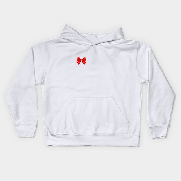 red bow Kids Hoodie by persa